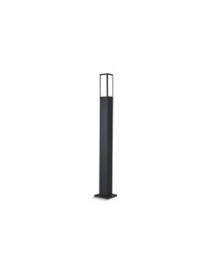 FAROLA ALUMINIO 2420 E27 NEGRO 150CM