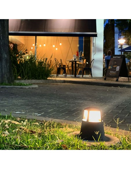 FAROLA ALUMINIO 2065 E27 60W GRAFITO 15CM