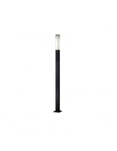 FAROLA ALUMINIO 2440 E27 NEGRO 250CM