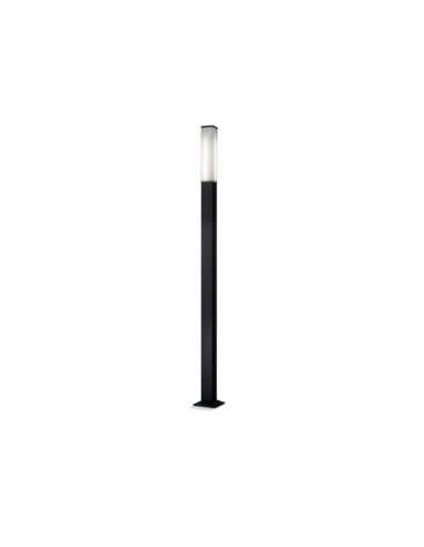 FAROLA ALUMINIO 2440 DULUX 2 LUCES 36W NEGRO 250CM