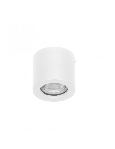 PLAFON TECHO ALUMINIO GU10 REDONDO BLANCO (225/P)
