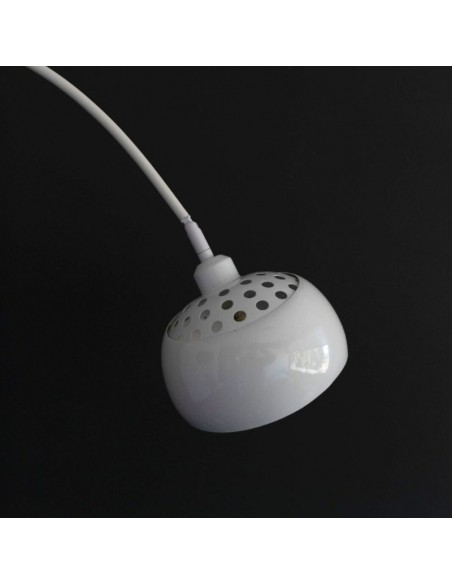 LAMPARA DE PIE ARQUEADA BASE MARMOL BLANCO ROCK L