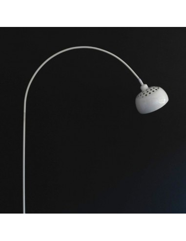 LAMPARA DE PIE ARQUEADA BASE MARMOL BLANCO ROCK L