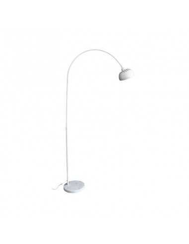 LAMPARA DE PIE ARQUEADA BASE MARMOL BLANCO ROCK XL