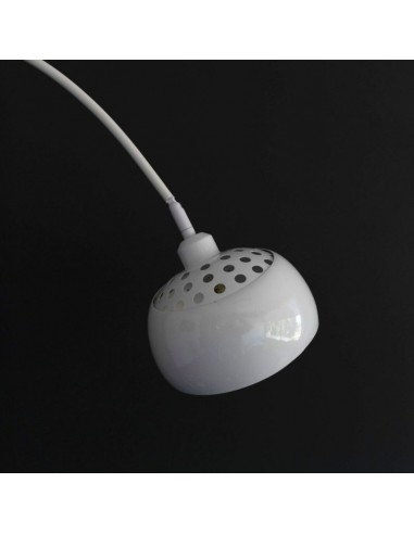 LAMPARA DE PIE ARQUEADA BASE MARMOL BLANCO ROCK XL