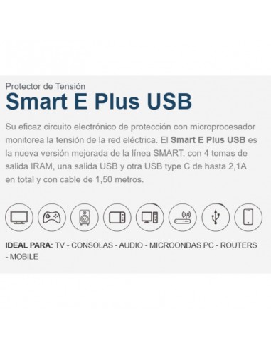 PROLONGADOR PROTECTOR TENSION SMART10 E PLUS...