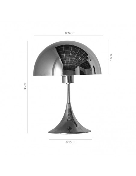 VELADOR CROM 1 LUZ E27 CROMO ACQ
