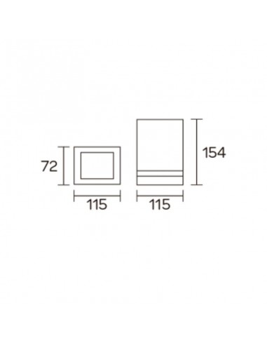 APLIQUE UNIDIRECCIONAL 2093 1 LUZ GU10 NEGRO...