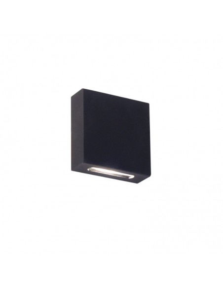 APLIQUE UNIDIRECCIONAL 2850 1 LUZ G9 NEGRO ALUMINIO FW