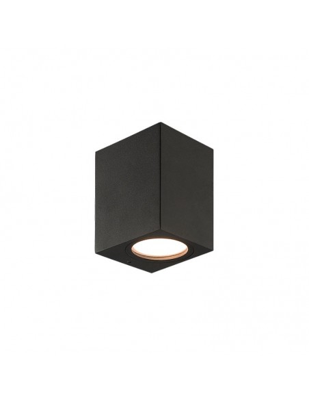 APLIQUE UNIDIRECCIONAL RECTO 1 LUZ GU10 NEGRO MARKAS