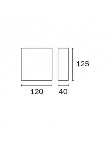 APLIQUE BIDIRECCIONAL CHATO 2850 1 LUZ G9 NEGRO...