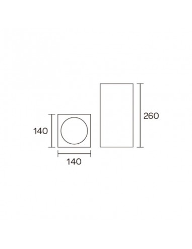 APLIQUE BIDIRECCIONAL 2477 2 LUCES AR111 NEGRO...