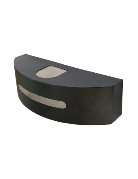 APLIQUE TRIDIRECCIONAL SEMICIRC 3031 1 LUZ E27 NEGRO