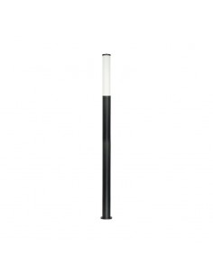 FAROLA ALUMINIO 2500 2 TUBO LED 60CM - 250CM NEGRO