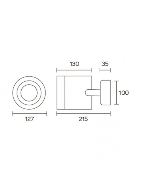 SPOT DIRECCIONAL AR111 2065 NEGRO