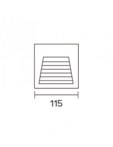 APLIQUE PARED EMBUTIR 2800/B G9 (AL) NG.
