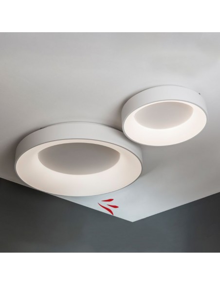 PLAFON LED BAGEL 80W DIMMER 3000K 78CM BLANCO