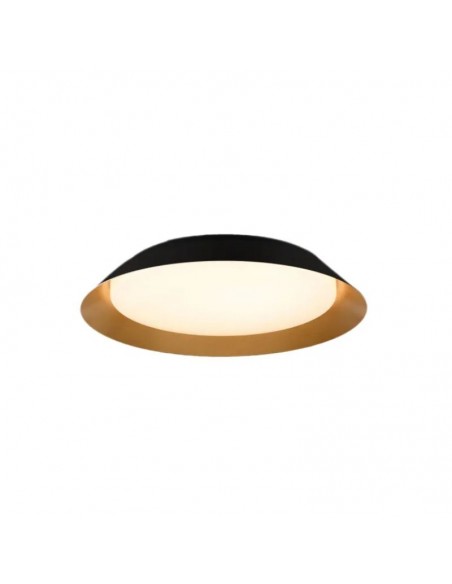PLAFON LED BITZ 36W DIMMER  58CM NEGRO ORO .