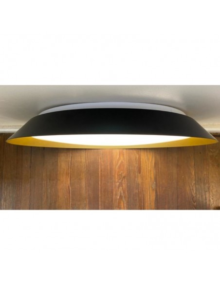 PLAFON LED BITZ 36W DIMMER  58CM NEGRO ORO .