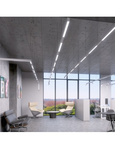 LISTON LED LEGO 30W NEGRO 115CM 4400 LM LUZ CALIDA