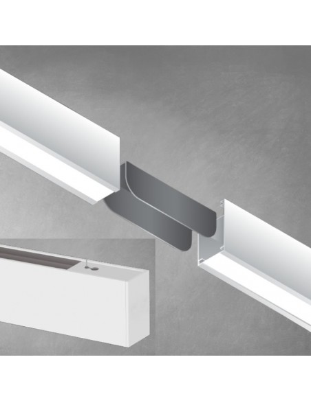 LISTON LED LEGO 30W NEGRO 115CM 4400 LM LUZ CALIDA