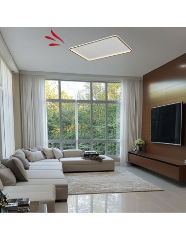 PLAFON LED FRANKA RECTANG 132W 90X60CMS 3000K...