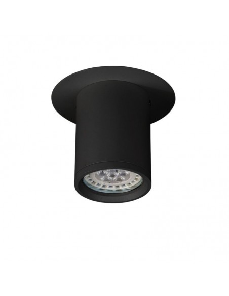 PLAFON DICRO PUNTO TUBA NEGRO ALUMINIO