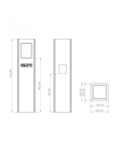 PILAR PREMOLDEADO MONOF SIMPLE PAVIMAR CON TECHO