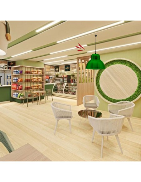 COLGANTE CAMPANA INDUSTRIAL ALUMINIO VERDE 28CM E27