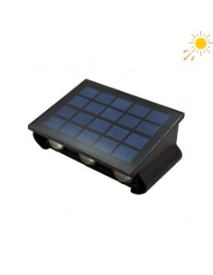 APLIQUE LED SOLAR BIDIRECCIONAL 6LED IP65 3000K 4000K 6500K