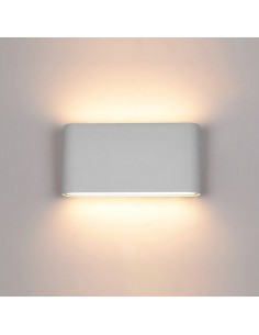 APLIQUE BIDIRECCIONAL MYST II LED 2X6W BLANCO 3000K ALIMINIO