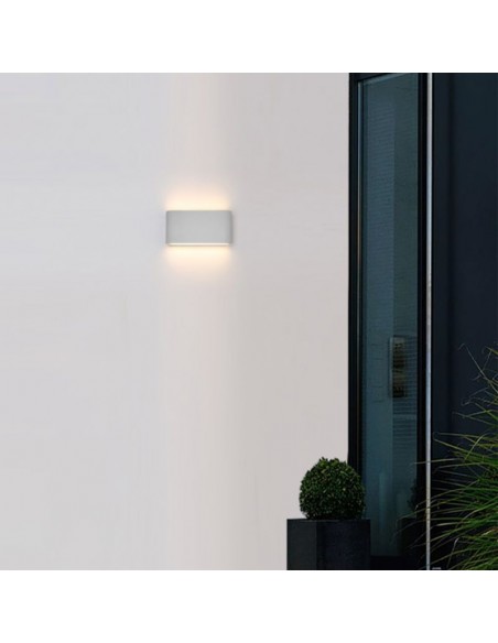 APLIQUE BIDIRECCIONAL MYST II LED 2X6W BLANCO 3000K ALIMINIO