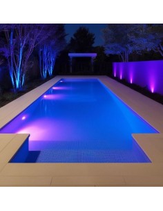 ARTEFACTO PILETA LED APLICAR SUMERGIBLE RGB 12W CONTROL IP68 2