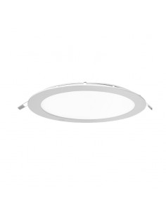 PANEL DE EMBUTIR LED REDONDO BLANCO 12W FRIO 6000K 17CM