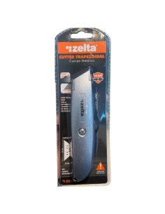 CUTTER PROFESIONAL IMPORTADO GRIS HOJA TRAPEZ