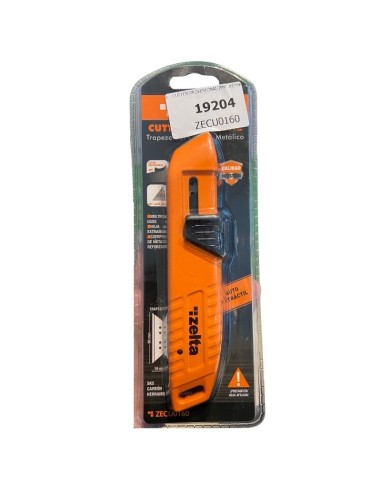 CUTTER PROFESIONAL IMPORTADO NARANJA HOJA TRAPEZ