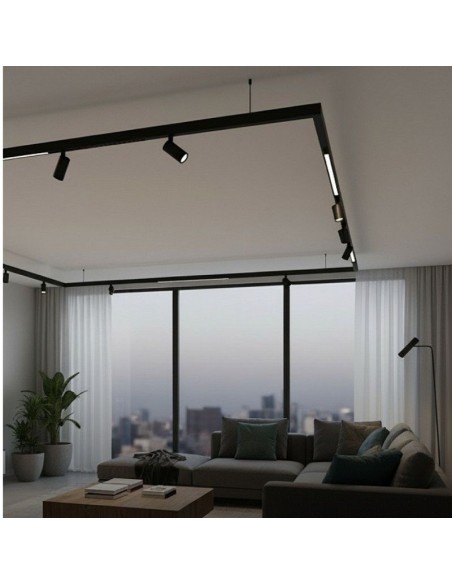 RIEL MAGNETICO LUCC CABEZAL NG 10W 100MM D45 24º