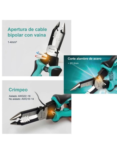 PINZA PINZA MULTIFUNCIÓN 5 EN 1 PROSKIT (CP-420)