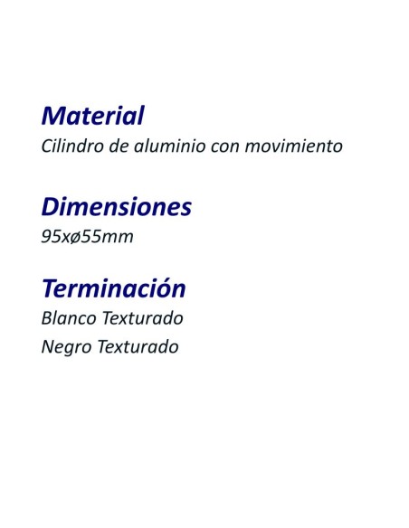 CABEZAL DICRO CILINDRICO M-100 NEGRO TEXT