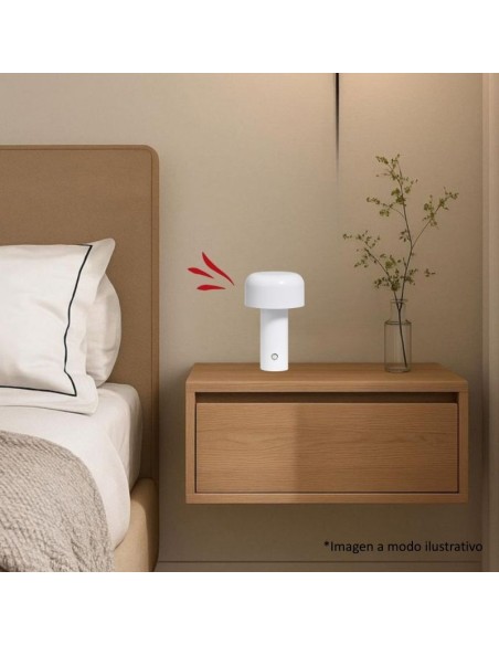 VELADOR PORTATIL USB 3 TONO DIMMER BLANCO