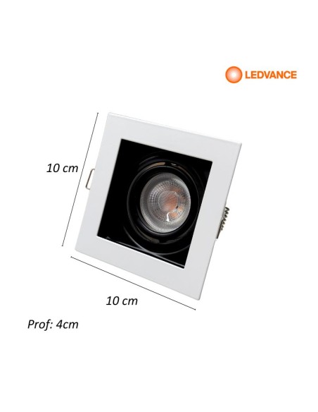 SPOT EMBUTIR DICRO 1 LUZ BLANCO