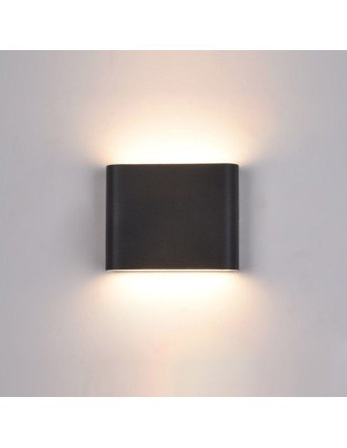 APLIQUE BIDIRECCIONAL MYST I LED 2X3W NEGRO...