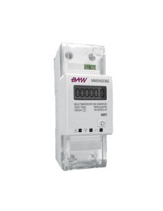 MEDIDOR MONOFASICO BAW WIFI SMART 2 MODULOS DIN MMSW2D65