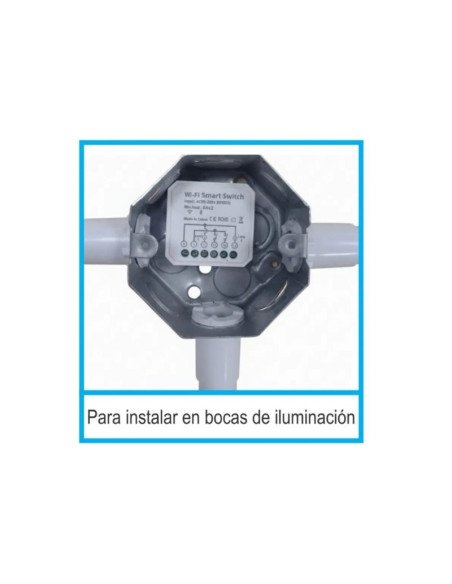 INTERRUPTOR SWITCH SMART WIFI 10A 2 SALIDAS