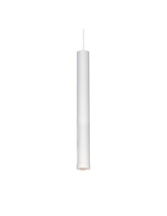 COLGANTE TUBO CANALS 1 LUZ GU10 BLANCO TEXTURADO 50CM