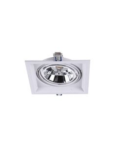 PLAFON EMBUTIR ECUA AR111 1 LUZ BLANCO CANDIL