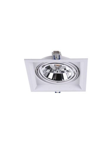 PLAFON EMBUTIR ECUA AR111 1 LUZ BLANCO CANDIL