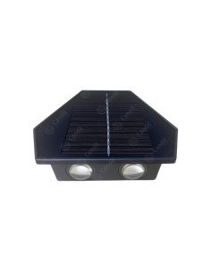 APLIQUE LED SOLAR BIDIREC 3 LED LUPA LUZ CAL/NEU/FRI