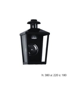 FAROL P/PARED 4C Hº. E27 NG 380X220 2