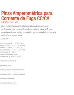 PINZA AMPEROMETRICA GRALF CORR. FUGA GAF-30D 2